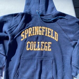 Springfield College Navy Hoodie